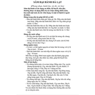Sâm đại hành Đà Lạt
