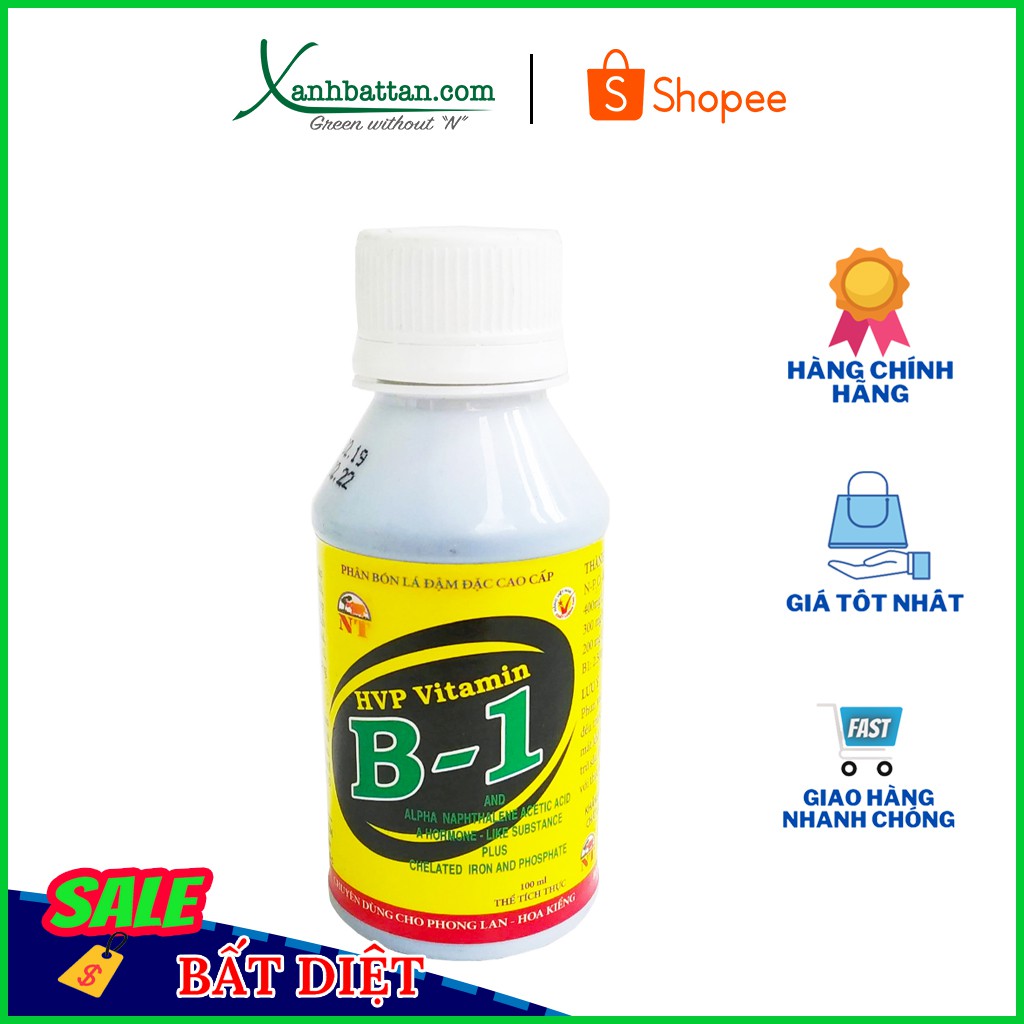 Chế Phẩm HVP Vitamin B1 Dùng Cho Phong Lan Chai 100 ml