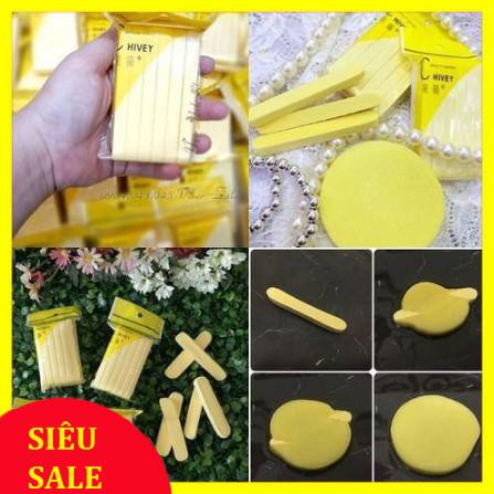 Bông Mút Bọt Biển Chivey Chính Hãng Rửa Mặt gói 12 miếng