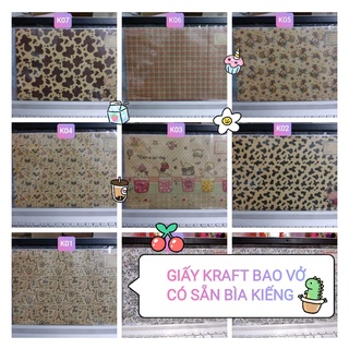 GIẤY BAO TẬP  GIẤY KRAFT CÓ SẴN BỌC KIẾNG/ NILON (10 TỜ)