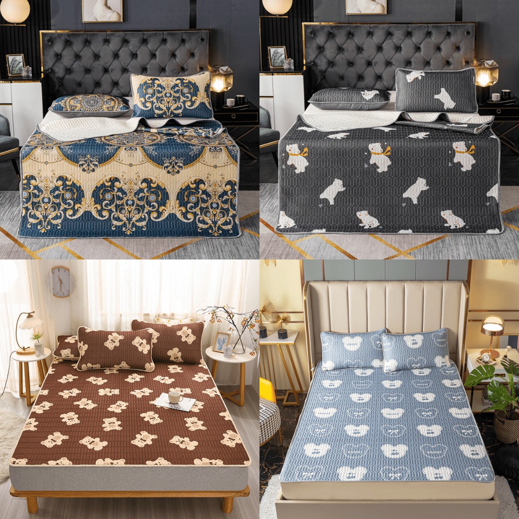 [Mã LIFEMALL2505 giảm 10% đơn 250K] Chiếu cao su non 2D điều hòa Mịn Decor siêu mát lạnh kèm 2 vỏ gối (video ảnh thật)