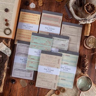 [VS02] set tem vé ticket cổ điển vintage trang trí sổ bullet journal winzige