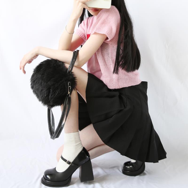 Hàng Mới Về Giày Cao Gót Mary Jane Cao Gót Phong Cách Anh Quốc vintage