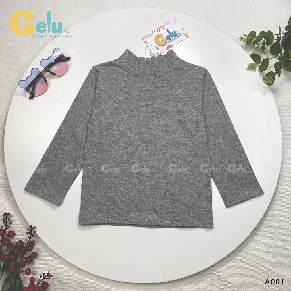 Áo giữ nhiệt cho bé GELU KIDS cotton dài tay co giãn tốt cho bé từ 9-23kg-GLA001