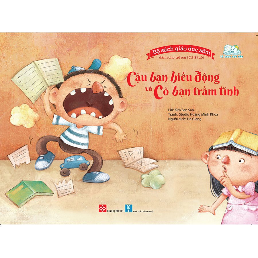 Sách - Bộ sách giáo dục sớm dành cho trẻ em 2-8 tuổi - Cậu bạn hiếu động và Cô bạn Trầm tính - 8935212345590