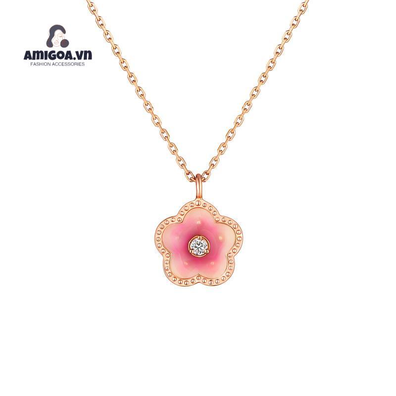 ✨✨ Vòng Cổ Hoa Đào Nhỏ Nhẹ Thiết Kế Đơn Giản Sang Trọng Cho Nữ