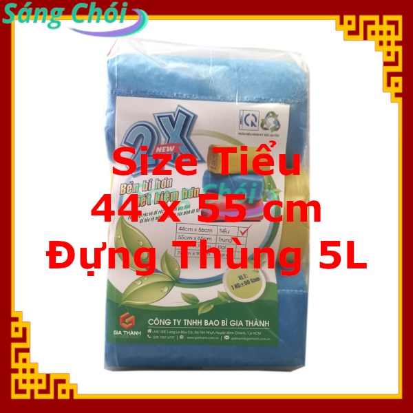 1kg Túi Đựng Rác Cuộn PP Đen &amp; Màu Cao Cấp - Tiểu, Trung, Đại, Cực Đại Đựng Thùng 5L-20L - Gia Thành - Sáng Chói