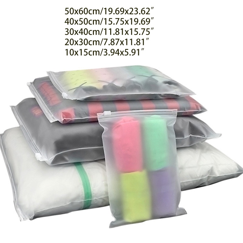 Túi Zip Nhựa Mờ Trong Suốt Đựng Đồ Du Lịch Tiện Dụng
