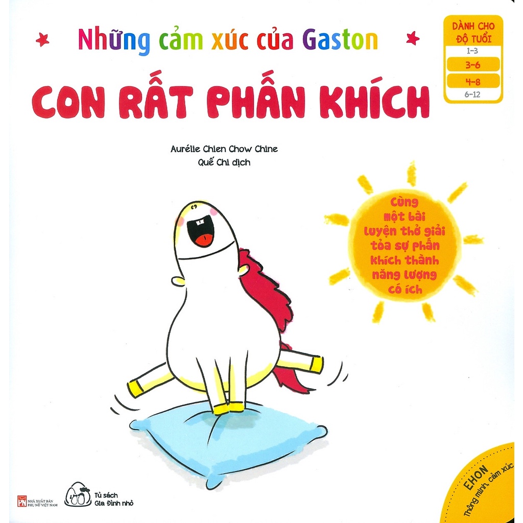 Sách - Ehon Thông Minh, Cảm Xúc - Những Cảm Xúc Của Gaston (3-8 tuổi) (Bộ 6 quyển)