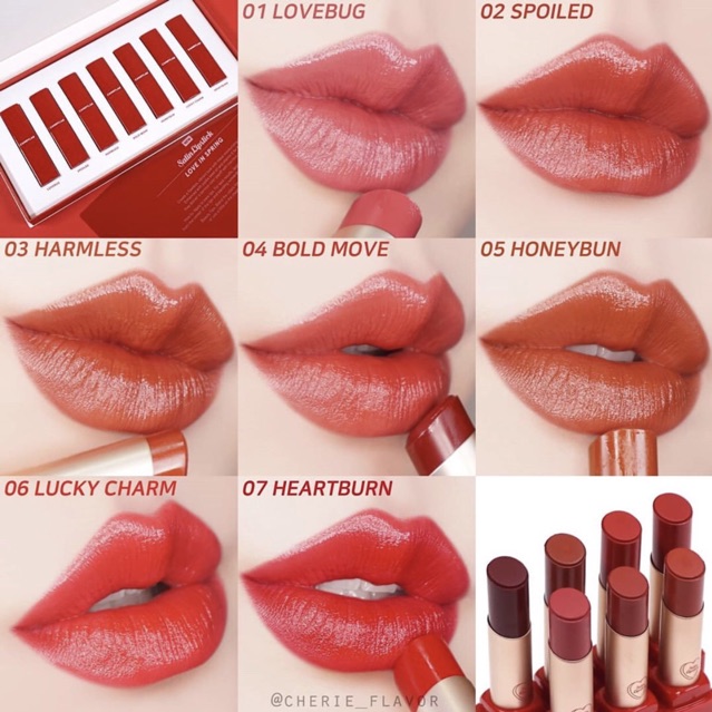 Son thỏi lì có dưỡng CandyLab Satin Lipstick Love In Spring Edition phiên bản giới hạn (Có Sẵn)