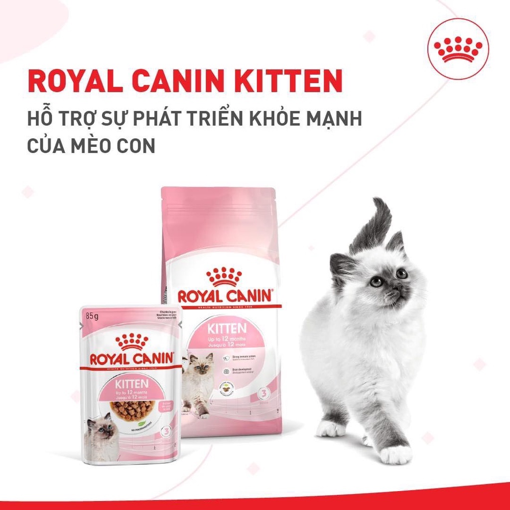 Hạt Cho Mèo Royal Canin Kitten Túi 2kg Nguyên Seal