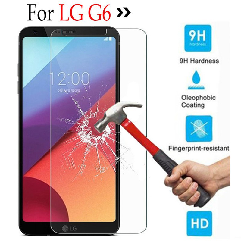 KÍNH CƯỜNG LỰC LG G6/ LG G6 PLUS/ LG G6+ TRONG SUỐT KHÔNG BỊ CHE MÀN HÌNH, CỰC BỀN KHÔNG BỊ MẺ CẠNH