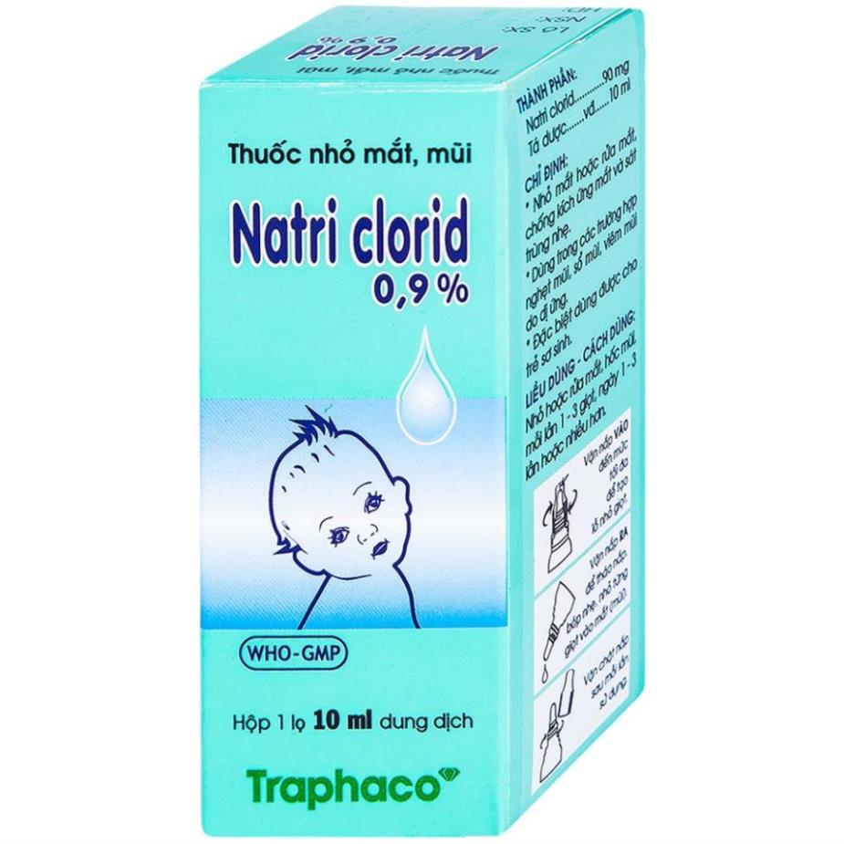 [TRAPHACO] Nước muối Natri Clorid cho trẻ sơ sinh và người lớn