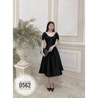 Bigsize Đầm xoắn ngực D562