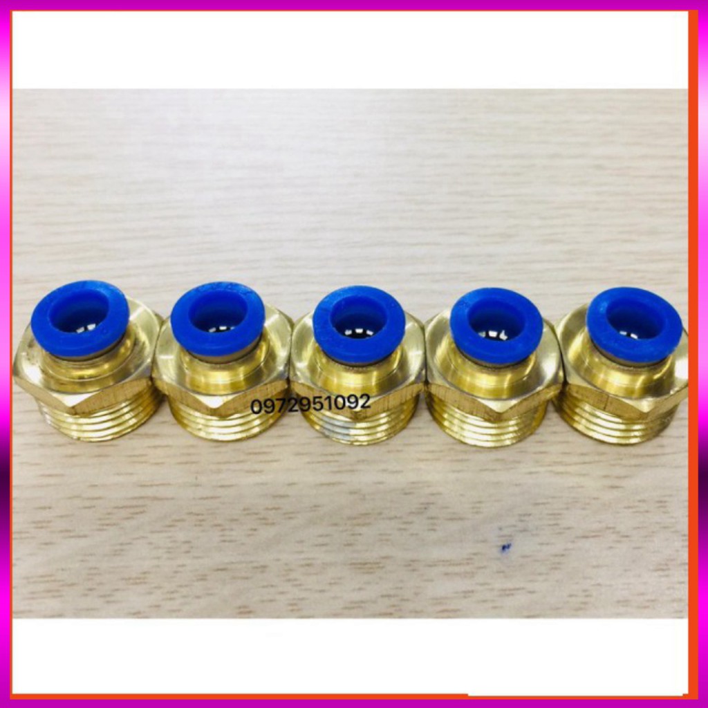 [GIÁ TỐT]  Ốc ren 13/8 Chuyển từ van điện từ ren 13, kết nối dây phun 8mm.