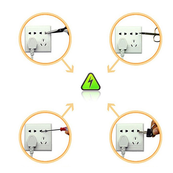 Nút bịt ổ điện chống giật chống cháy an toàn cho bé