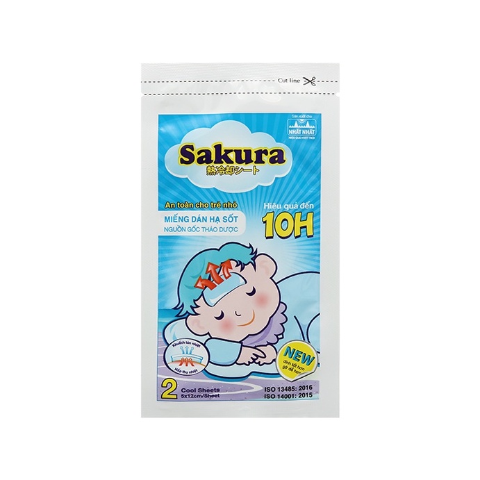 Miếng Dán Hạ Sốt Sakura An Toàn Cho Trẻ Nhỏ