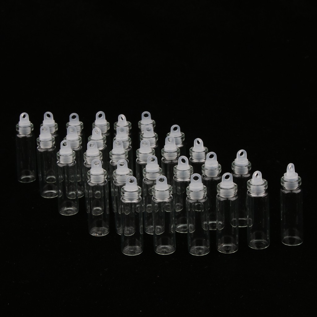 Bộ 30 chai thuỷ tinh nhỏ dùng trang trí thủ công dung tích 2ml