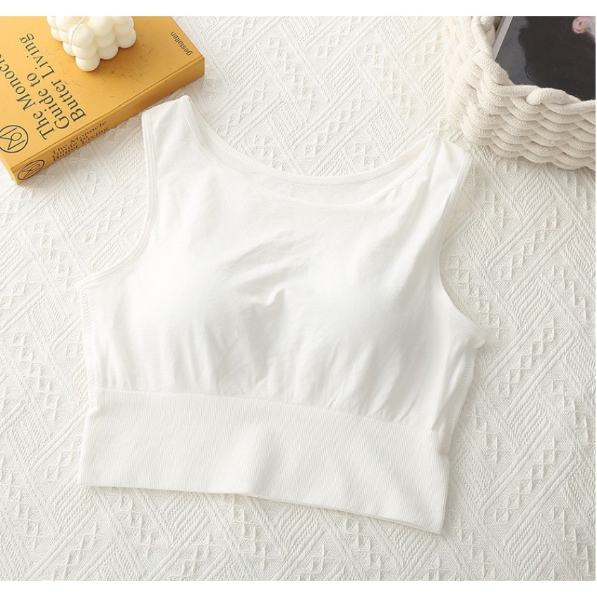 Áo croptop nữ kiểu ôm eo body cá tính  Áo croptop ba lỗ thể thao đệm mỏng sexy FSHOPP5