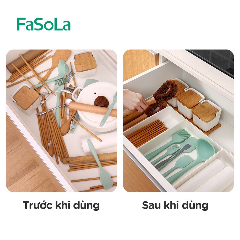 Hộp lưu trữ chia ngăn tủ bếp FASOLA FSLYF-076