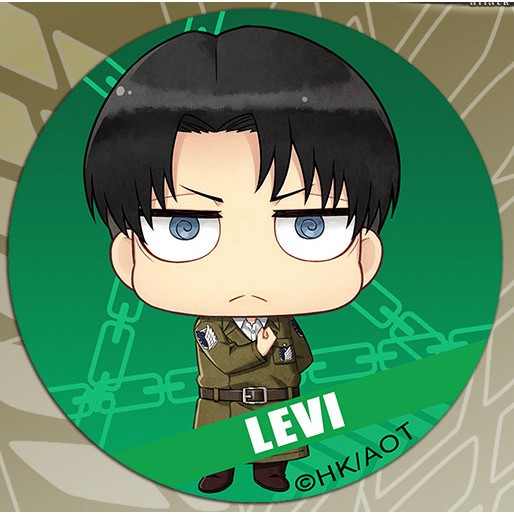 Huy hiệu cái áo IN HÌNH Attack on Titan Đại chiến Titan anime chibi dễ thương xinh xắn mẫu 3