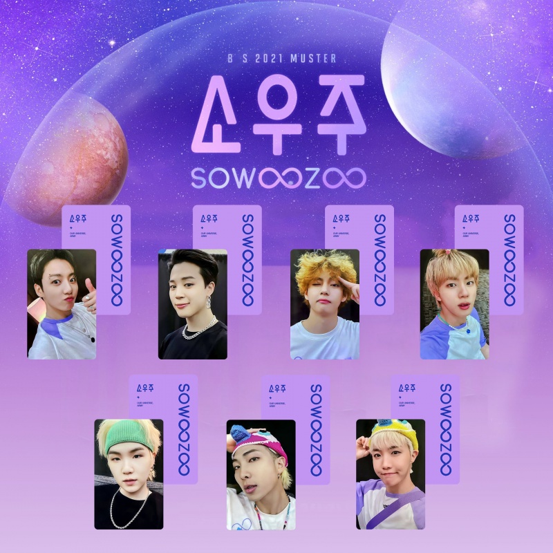 Bộ 7 Thẻ Hình Nhóm Nhạc BTS