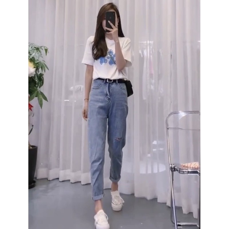 Quần jean ông rộng, quần bò jean nữ ông suông lưng ca Baggy suông cá tính - Q11 | BigBuy360 - bigbuy360.vn