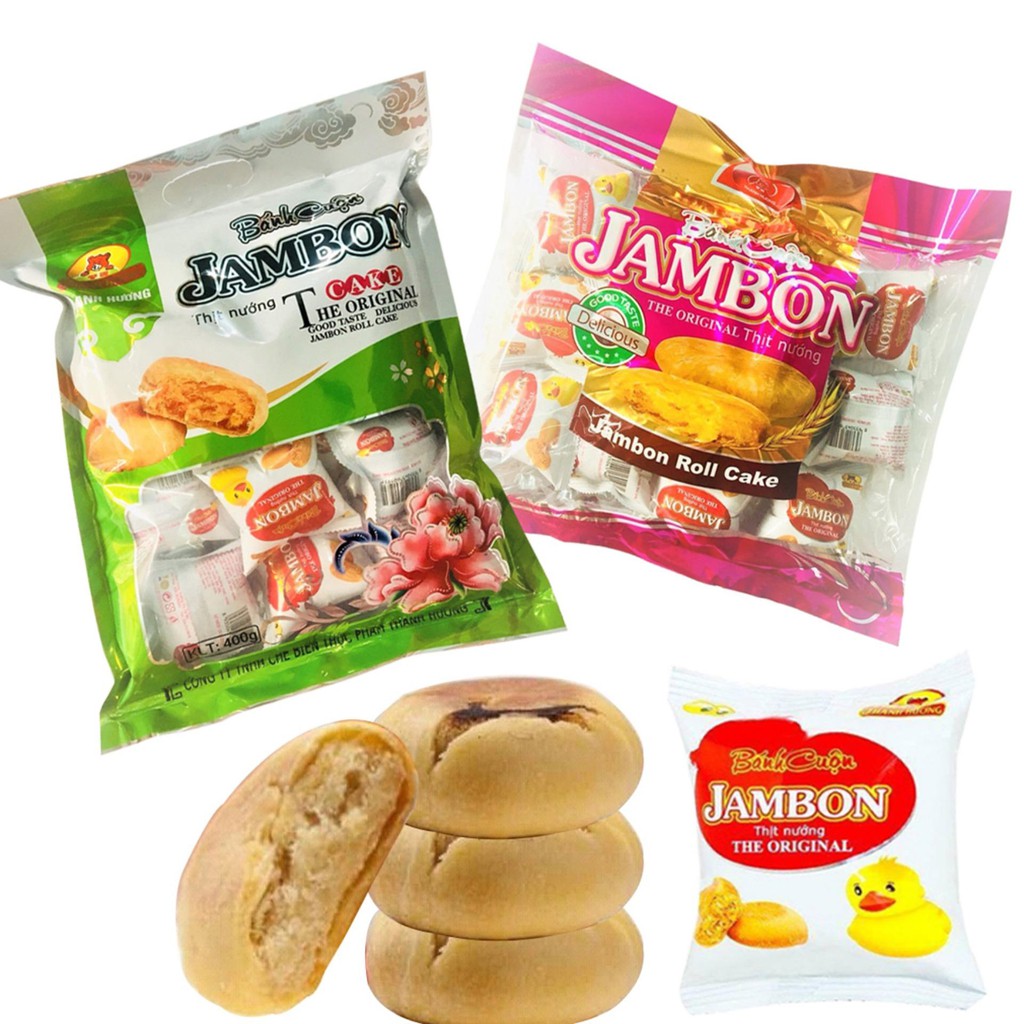  BÁNH CUỘN JAMBON THỊT NƯỚNG THANH HƯƠNG 400G