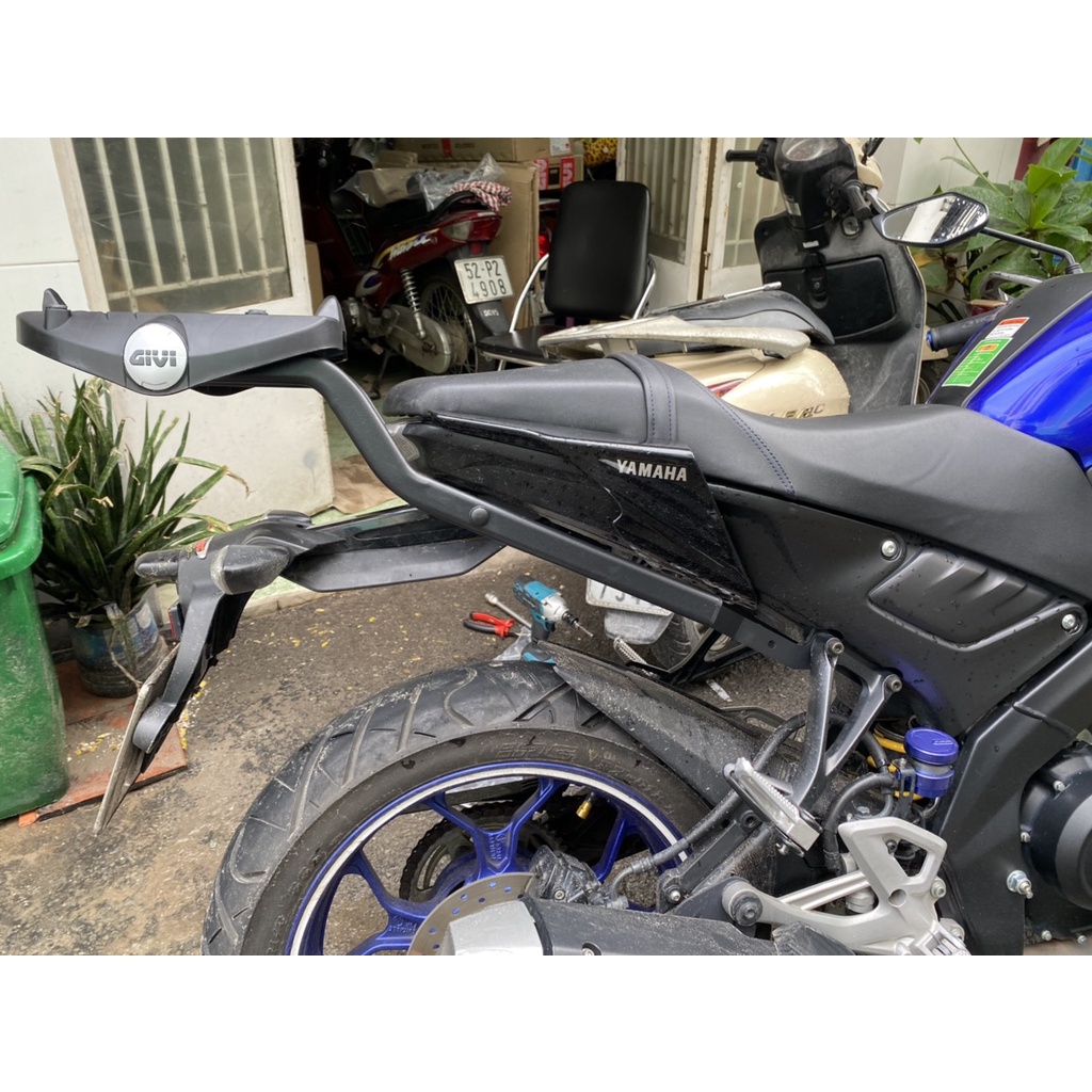 Baga Givi SRV MT15, cảng xe Givi SRV lắp cho xe MT15, hàng Givi chính hãng, bảo hành 2 năm