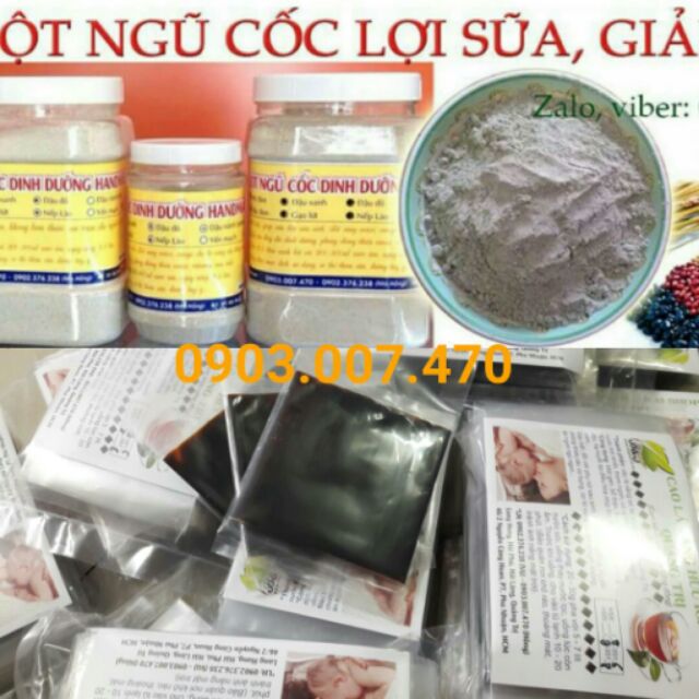 Combo 01 ký ngũ cốc 12 loại +01ký cao chè vằng lợi sữa