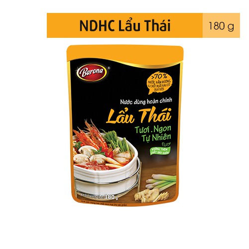 Nước Dùng Hoàn Chỉnh Barona - Lẩu Thái 180g