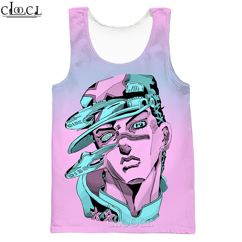 Áo Ba Lỗ In Họa Tiết Hoạt Hình Jojo 's Bizarre Adventure 3d Độc Đáo Cá Tính Cho Nam