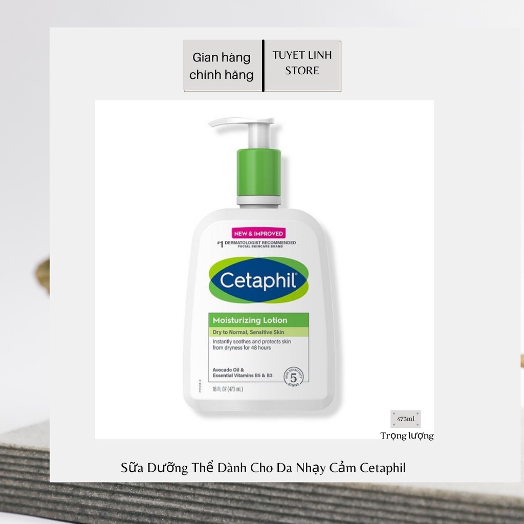 Sữa Dưỡng Ẩm Làm Mềm Da, Trị Nứt Nẻ, Khô Da Cho Da Nhạy Cảm Cetaphil