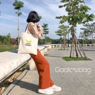 Túi tote handmade HAPPY BANANA [Ảnh Gạo chụp]