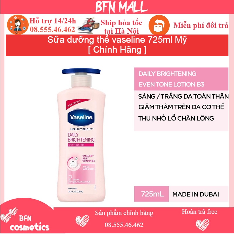 Sữa dưỡng thể vaseline 725ml Mỹ