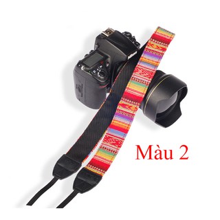 Dây đeo máy ảnh kiểu thổ cẩm