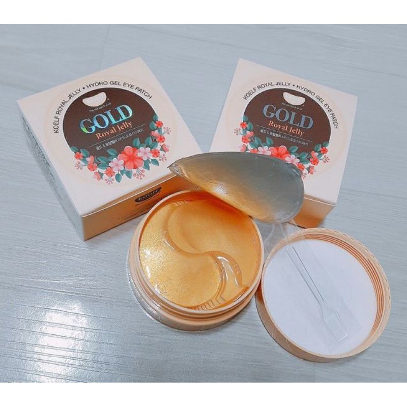 Mặt nạ mắt Petitfee KOELF Gold & Royal Jelly Hydrogel Eye Patch (60 miếng)
