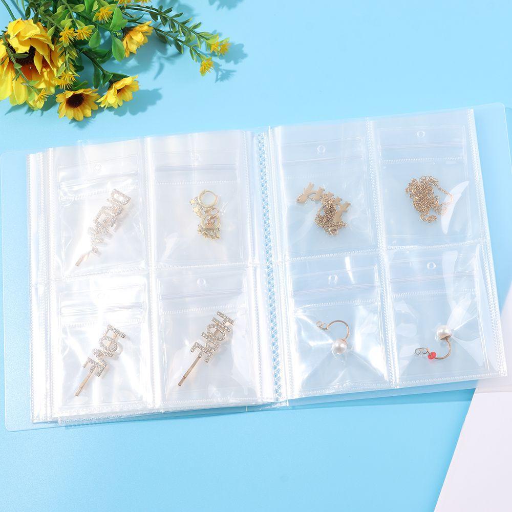 Sổ Đựng Trang Sức Trong Suốt Chống Oxy Hóa Có Khóa Kéo Tiện Dụng