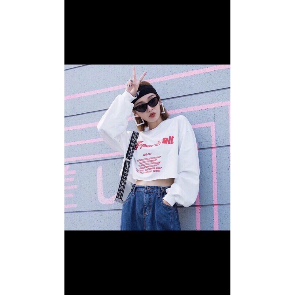 Áo Thun Tay Dài Form Croptop In SALF-PORTRAIT Cực Chất TTSL0151