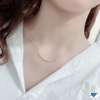 Dây chuyền nụ cười (smile) đính đá hót trend chuẩn bạc ta