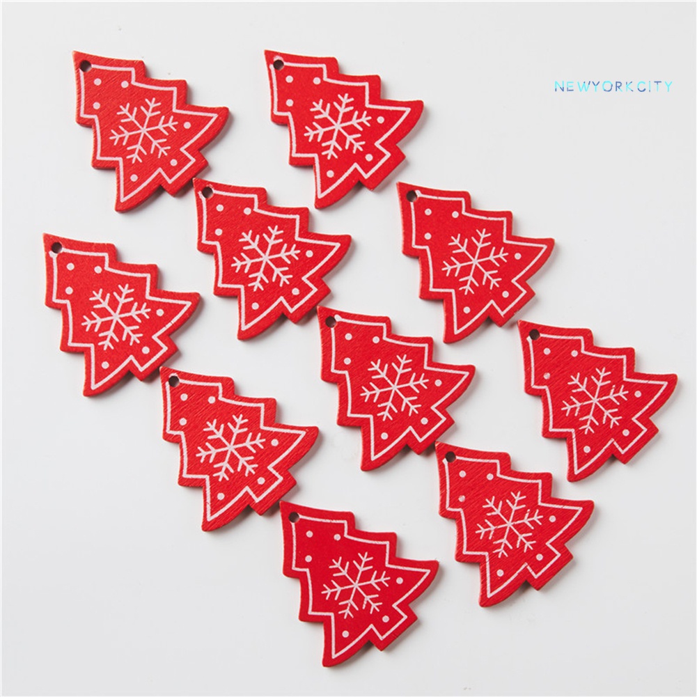 Set 10 Phụ Kiện Treo Trang Trí Cây Thông Giáng Sinh Năm Mới