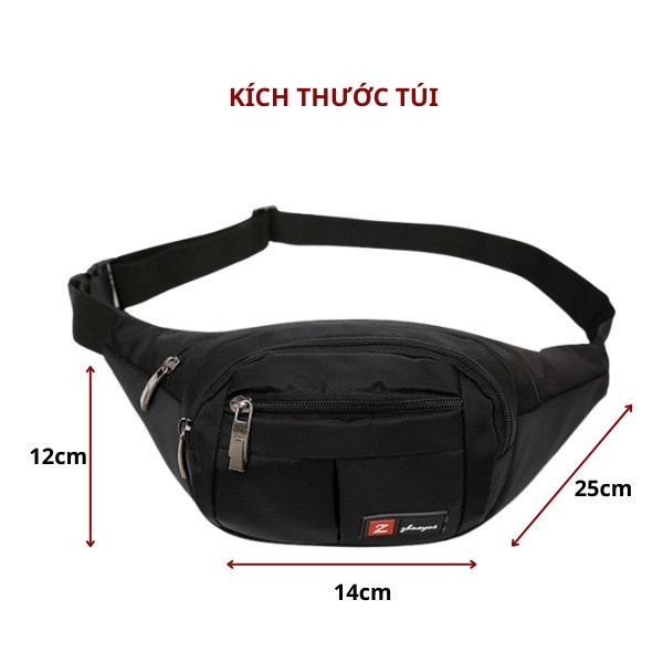 Túi đeo hông đeo bụng chống thấm nước tiện dụng cho nam nữ S-sport