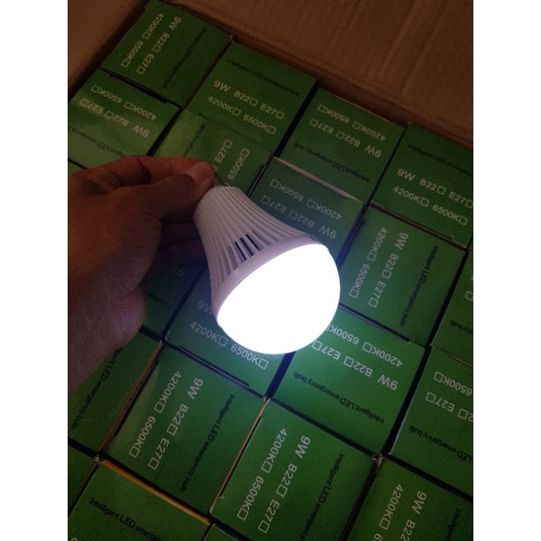 Bóng led tích điện 9w