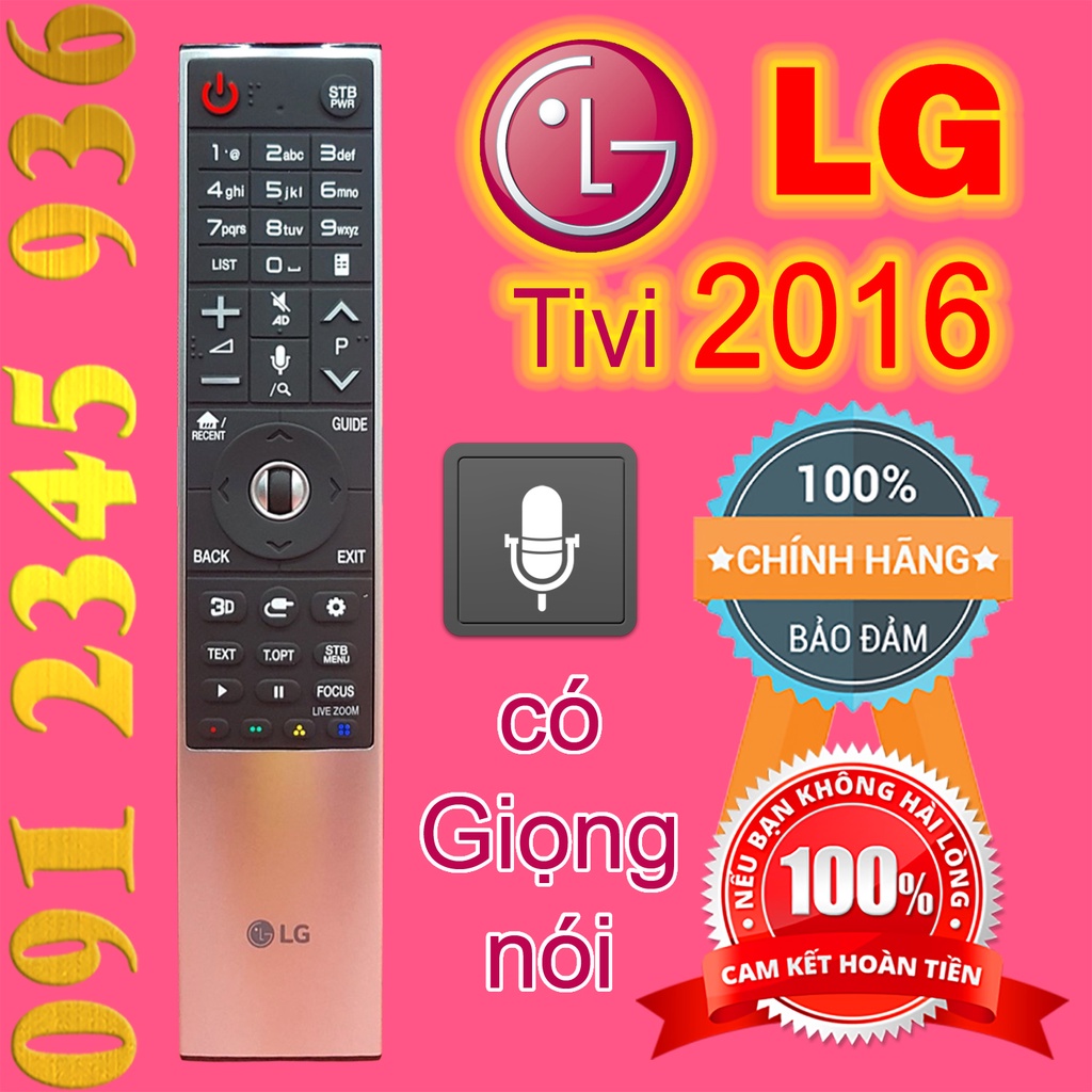 Remote Điều khiển tivi LG mẫu năm 2016 Chuột bay Giọng nói tặng Pin Magic Remote AN-MR700 mã AKB75455601 Made in KOREA