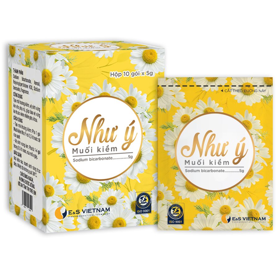 Muối kiềm Như Ý - Muối tạo môi trường Kiềm và vệ sinh phụ nữ - hộp 10 gói