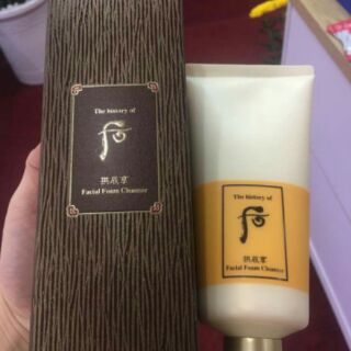 Sữa rửa mặt. Whoo vàng