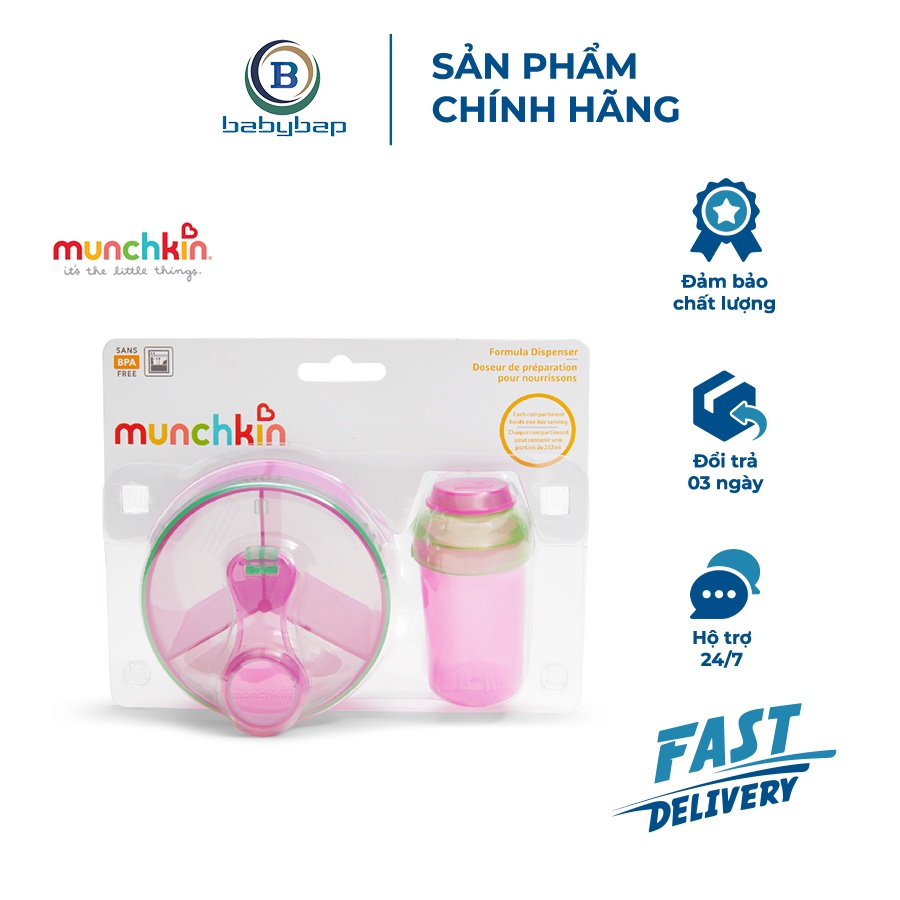 Bộ 2 Hộp Chia Sữa Munchkin Giải Pháp Hoàn Hảo Giúp Mẹ Định Lượng Chuẩn