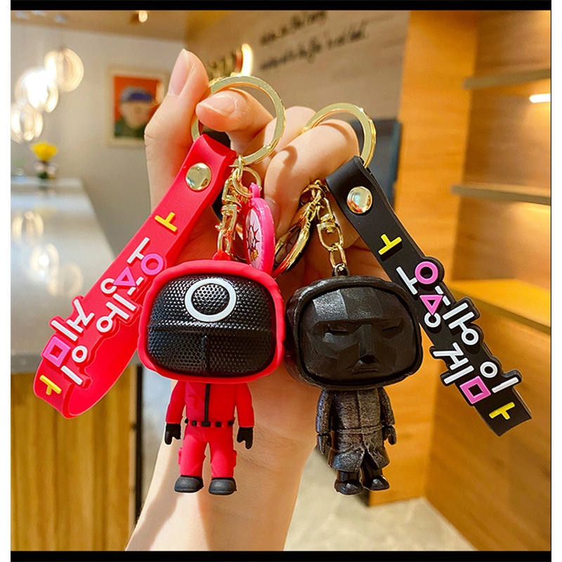 Móc khóa mô hình nhân vật phim Squid Game 2021 3D