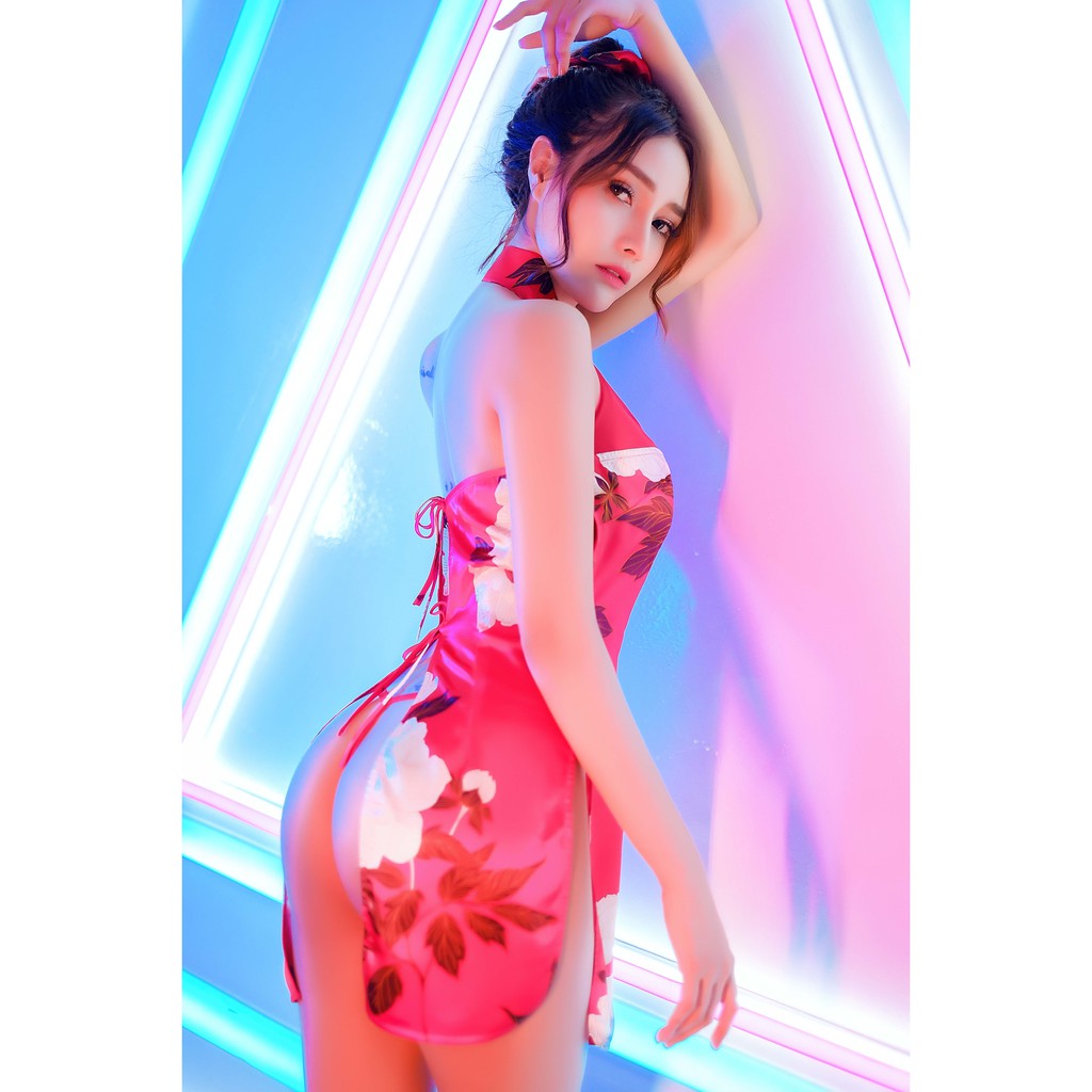 [Mã FASHIONMALLT4 giảm 15% đơn 150k] Sexy Forever Váy Ngủ Sườn Xám Trung Hoa QIPAO