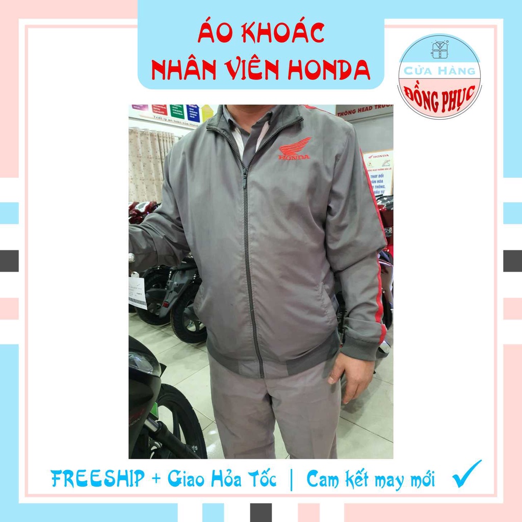 ÁO KHOÁC NHÂN VIÊN BÁN HÀNG HONDA NAM, ÁO KHOÁC HONDA, MẪU ĐÚNG CHUẨN CỦA HEAD, giá sỉ